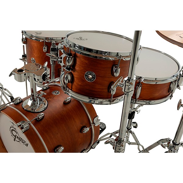 Gretsch Drums Catalina Club Micro 4-Piece Shell Pack With 16" Bass Drum Satin Walnut Glaze