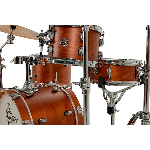 Gretsch Drums Catalina Club Micro 4-Piece Shell Pack With 16" Bass Drum Satin Walnut Glaze
