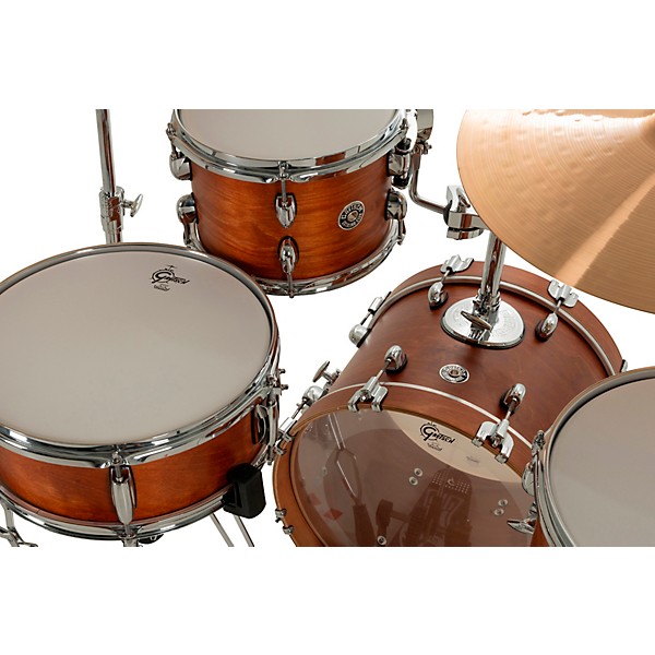 Gretsch Drums Catalina Club Micro 4-Piece Shell Pack With 16" Bass Drum Satin Walnut Glaze