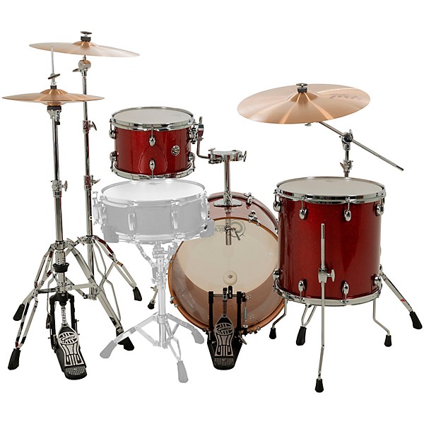 Gretsch Drums Catalina Club 3-Piece Shell Pack With 18" Bass Drum - Dark Cherry Sparkle