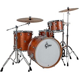 Gretsch Drums Catalina Club 4-Piece Shell Pack With 22" Bass Drum - Satin Walnut Glaze