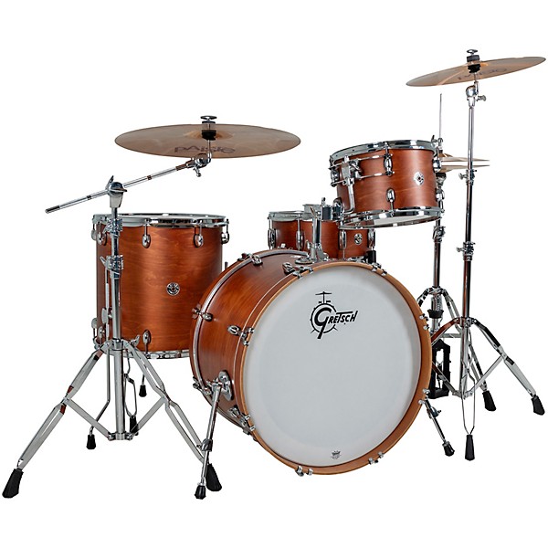 Gretsch Drums Catalina Club 4-Piece Shell Pack With 22" Bass Drum - Satin Walnut Glaze