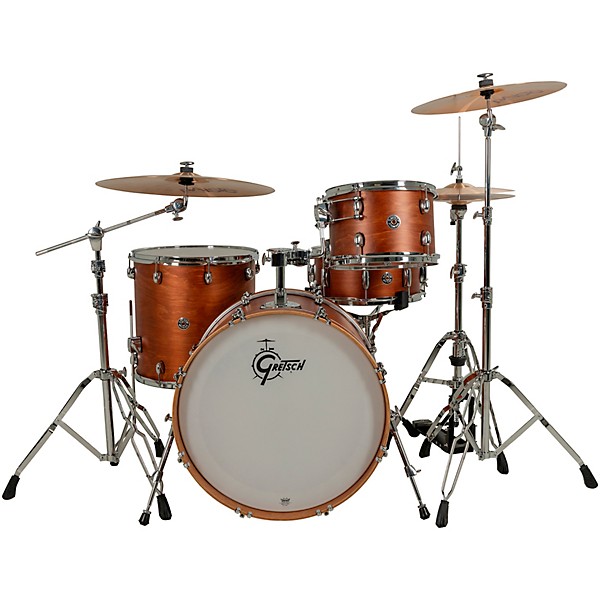 Gretsch Drums Catalina Club 4-Piece Shell Pack With 22" Bass Drum - Satin Walnut Glaze