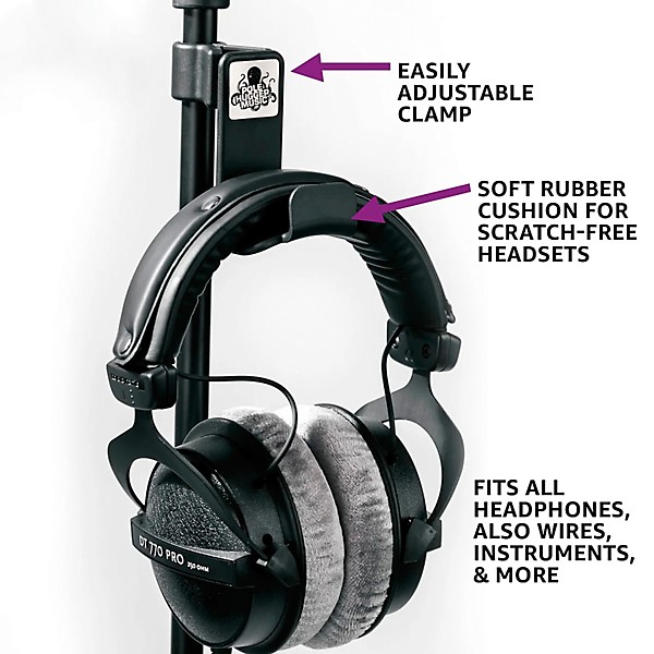 Pole Hugger Products The Pole Hugger Headphone Holder