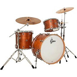 Gretsch Drums Catalina Club 3-Piece Shell Pack With 24" Bass Drum - Satin Walnut Glaze