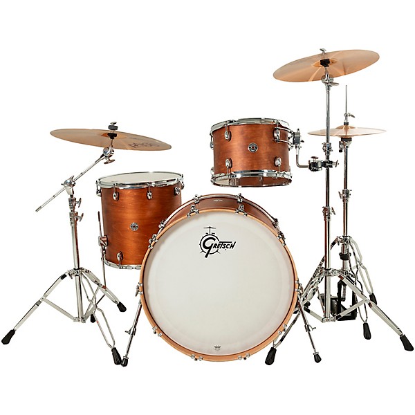 Gretsch Drums Catalina Club 3-Piece Shell Pack With 24" Bass Drum - Satin Walnut Glaze