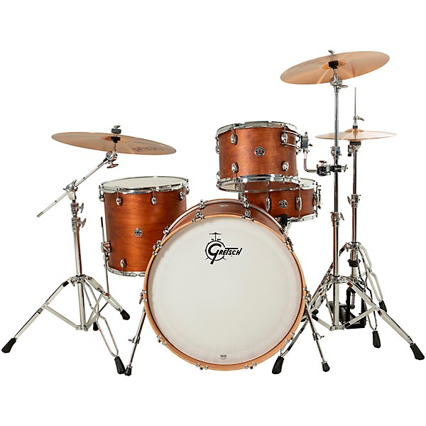 Gretsch Drums Catalina Club 4-Piece Shell Pack With 24" Bass Drum - Satin Walnut Glaze