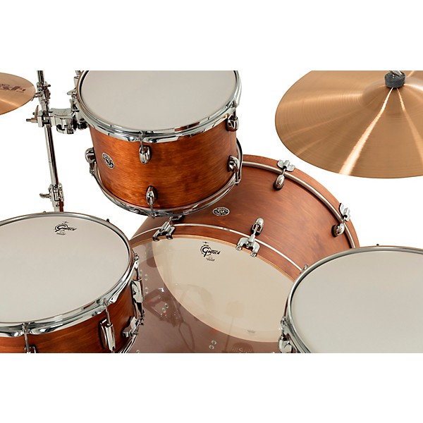 Gretsch Drums Catalina Club 4-Piece Shell Pack With 24" Bass Drum - Satin Walnut Glaze