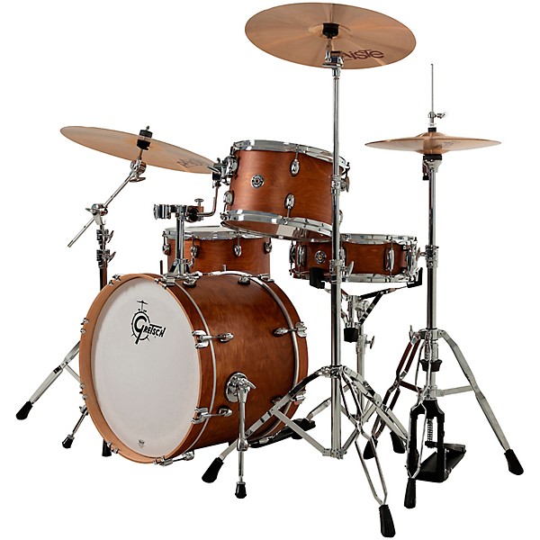 Gretsch Drums Catalina Club 4-Piece Shell Pack With 20" Bass Drum - Satin Walnut Glaze