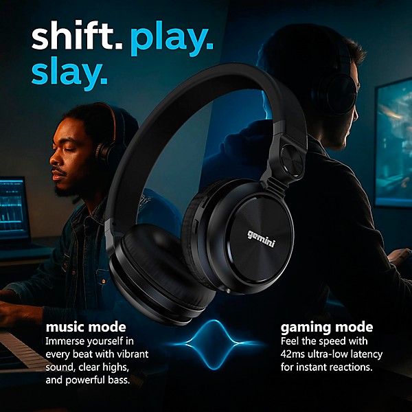 Gemini GBTX-200 Wireless Bluetooth Headphones