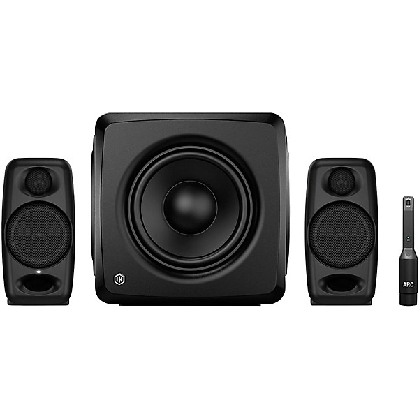 IK Multimedia 2.1 iLoud Micro Monitor Studio Monitor Bundle - Black