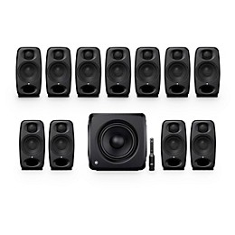 IK Multimedia 7.1.4 iLoud Micro Monitor Pro Immersive Studio Monitor Bundle - Black