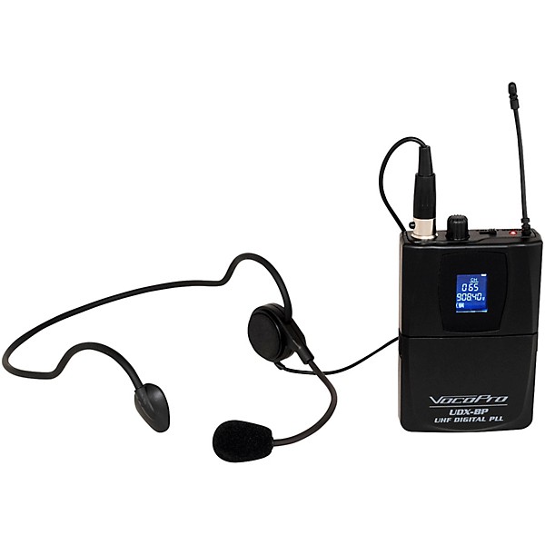 VocoPro UDX-PLAY-16 Digital UHF PLL Wireless Headset Microphone System - 16 Headsets