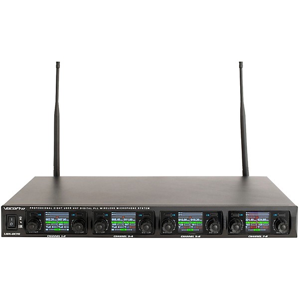 VocoPro UDX-PLAY-8 Digital UHF PLL Wireless Headset Microphone System - 8 Headsets
