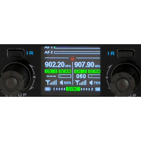 VocoPro UDX-PLAY-8 Digital UHF PLL Wireless Headset Microphone System - 8 Headsets