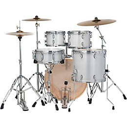 Gretsch Drums Energy Complete 5-Piece Drum Set With 22" Bass Drum and Paiste Cymbals - Gloss Silver Sparkle