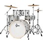 Gretsch Drums Energy Complete 5-Piece Drum Set With 22" Bass Drum and Paiste Cymbals - Gloss Silver Sparkle