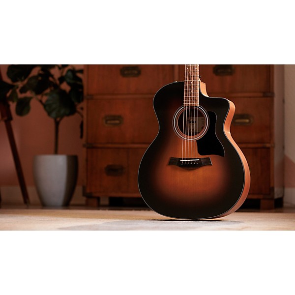 Taylor 114ce Special Edition Grand Auditorium Acoustic-Electric Guitar - Dark Tobacco Shaded Edgeburst