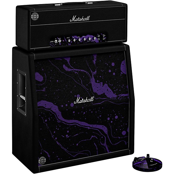 Marshall x Hendrix 60th Anniversary Half-Stack Bundle With JMH-1 Fuzz Face Pedal - Cosmic Black & Purple Swirl