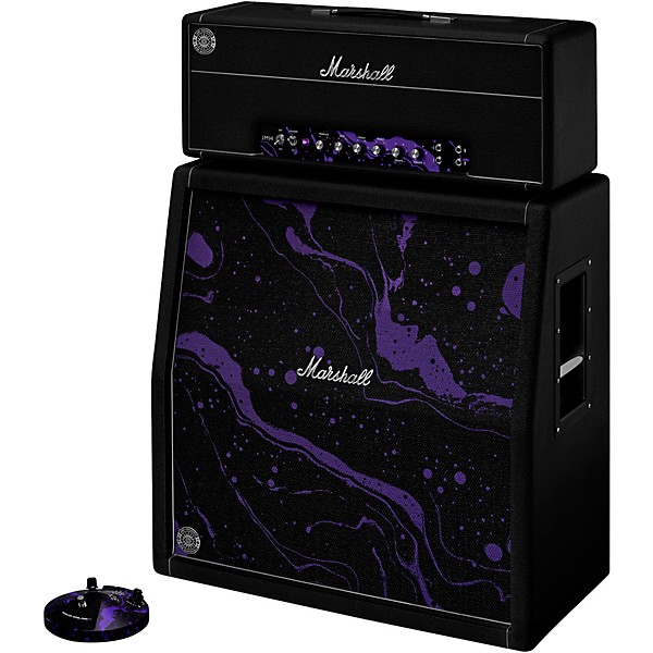 Marshall x Hendrix 60th Anniversary Half-Stack Bundle With JMH-1 Fuzz Face Pedal - Cosmic Black & Purple Swirl