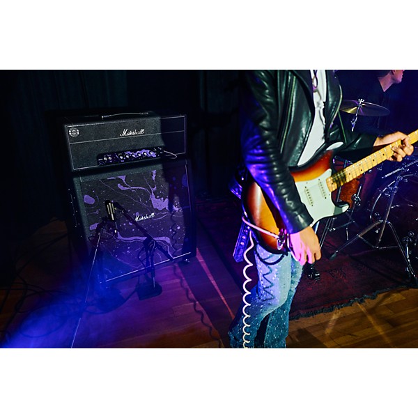 Marshall x Hendrix 60th Anniversary Half-Stack Bundle With JMH-1 Fuzz Face Pedal - Cosmic Black & Purple Swirl