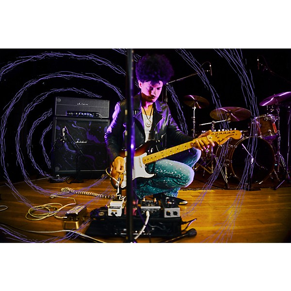 Marshall x Hendrix 60th Anniversary Half-Stack Bundle With JMH-1 Fuzz Face Pedal - Cosmic Black & Purple Swirl