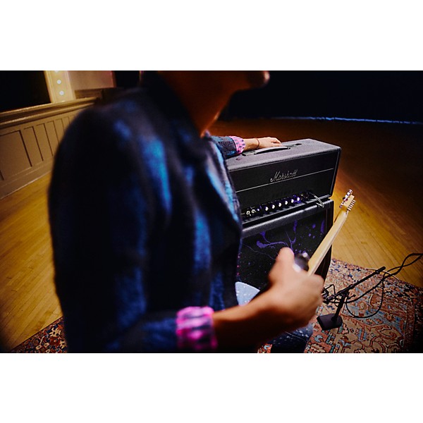 Marshall x Hendrix 60th Anniversary Half-Stack Bundle With JMH-1 Fuzz Face Pedal - Cosmic Black & Purple Swirl