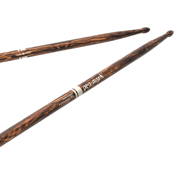 Promark Forward FireGrain Hickory Drumsticks - 2-Pack, 5A Wood
