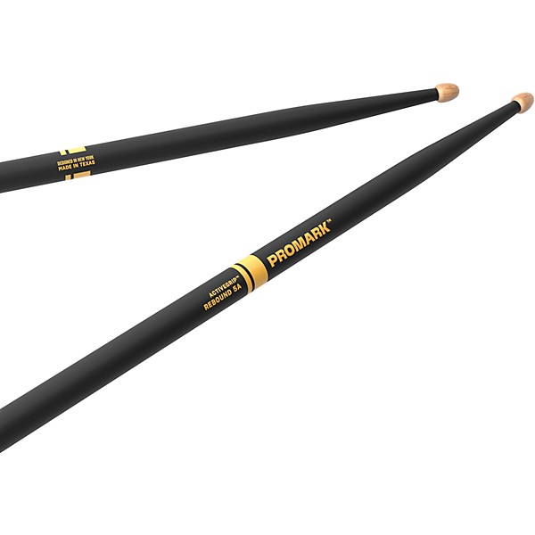 Promark Rebound ActiveGrip Hickory Drumsticks - 2-Pack, 5A Wood