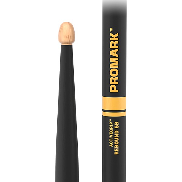 Promark Rebound ActiveGrip Hickory Drumsticks - 2-Pack, 5B Wood