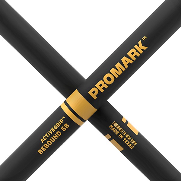 Promark Rebound ActiveGrip Hickory Drumsticks - 2-Pack, 5B Wood