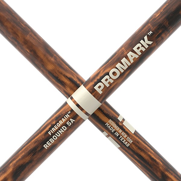 Promark Rebound FireGrain Hickory Drumsticks - 2-Pack, 5A Wood