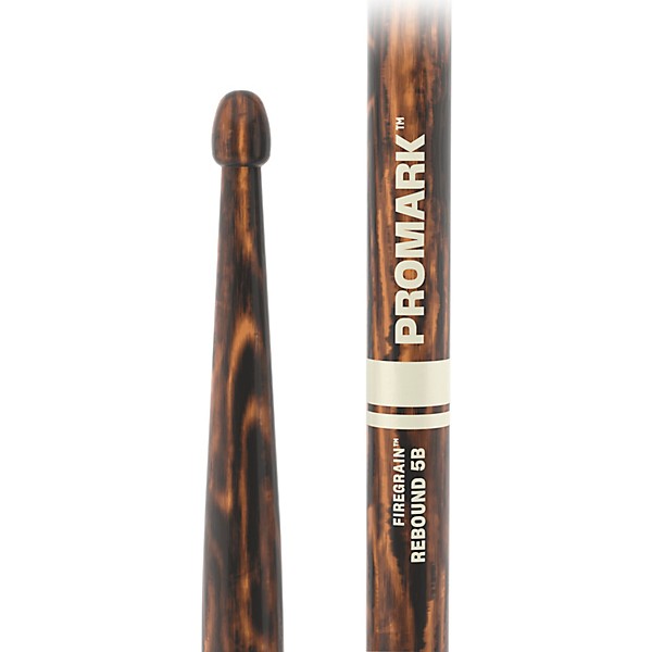 Promark Rebound FireGrain Hickory Drumsticks - 2-Pack, 5B Wood