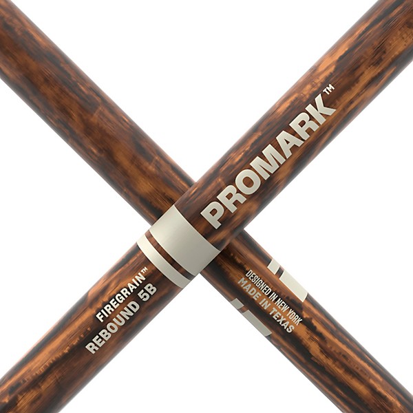 Promark Rebound FireGrain Hickory Drumsticks - 2-Pack, 5B Wood
