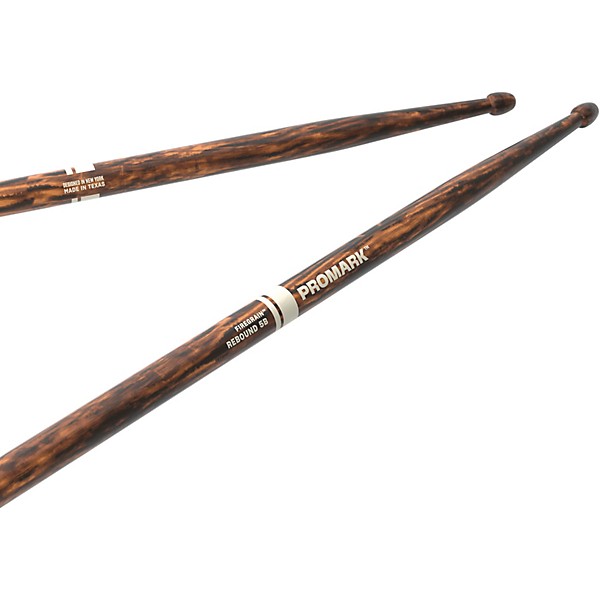 Promark Rebound FireGrain Hickory Drumsticks - 2-Pack, 5B Wood