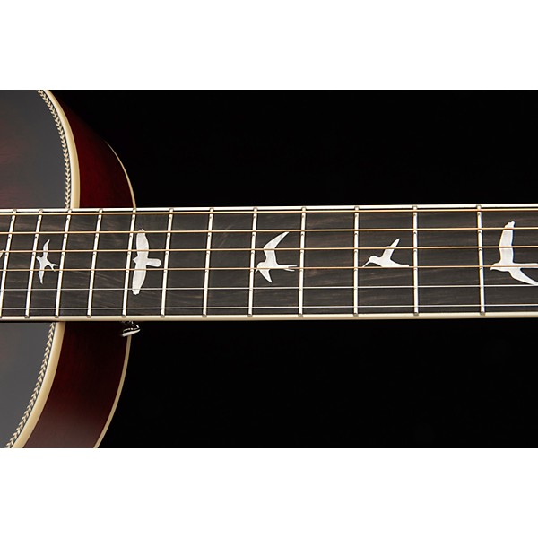 PRS SE P20E Parlor Acoustic-Electric Guitar - Fire Red Burst
