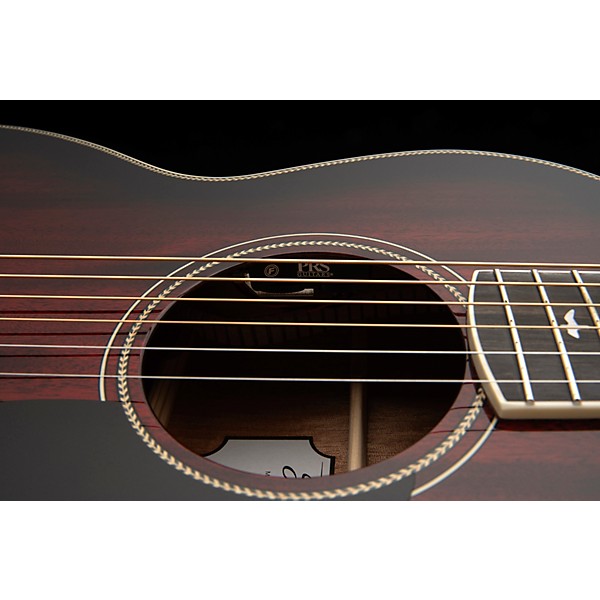 PRS SE P20E Parlor Acoustic-Electric Guitar - Fire Red Burst