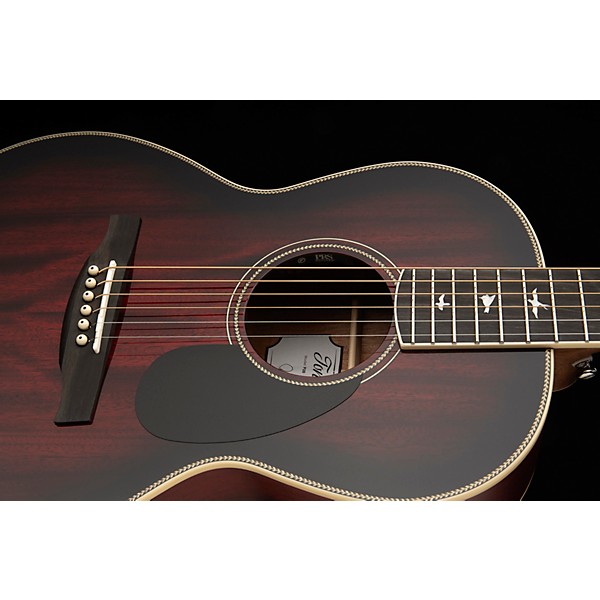 PRS SE P20E Parlor Acoustic-Electric Guitar - Fire Red Burst