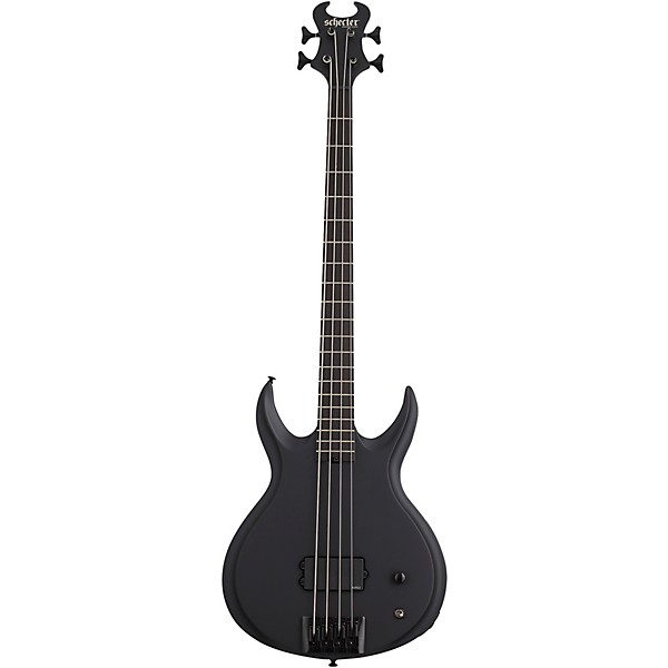 Schecter Guitar Research Devil-4 Electric Bass Guitar - Blackout