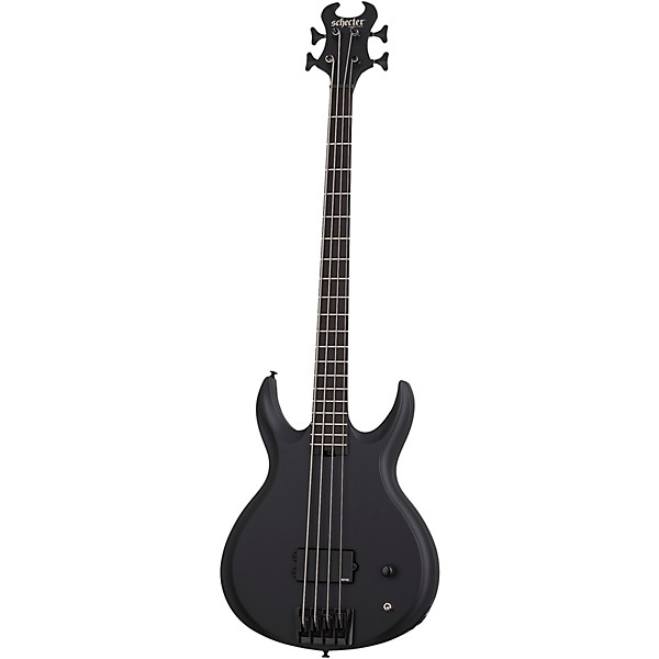 Schecter Guitar Research Devil-4 Electric Bass Guitar - Blackout