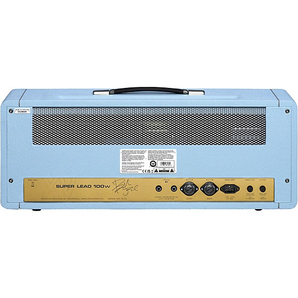 Marshall 1959BJA Billie Joe Armstrong Artist Series 100W Tube Guitar Amp Head - Baby Blue