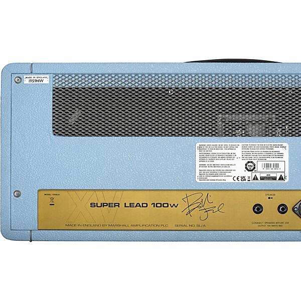 Marshall 1959BJA Billie Joe Armstrong Artist Series 100W Tube Guitar Amp Head - Baby Blue
