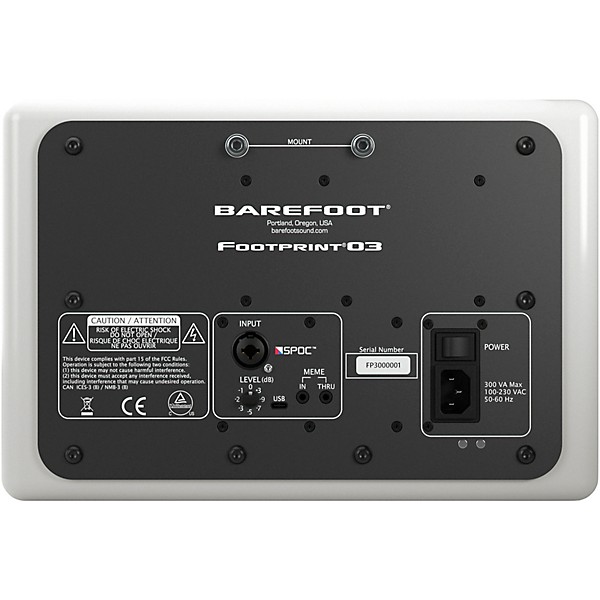 Barefoot Sound Footprint03 Powered Studio Monitor Pair - White
