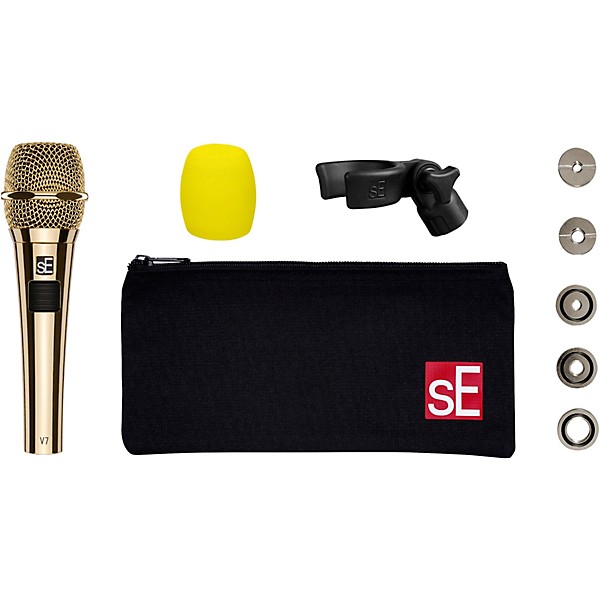 sE Electronics V7 PTT Talkback Dynamic Microphone - Gold