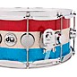 DW Collector's Series Red, White and Blue 333 Maple Snare Drum - 14 x 6.5 in.