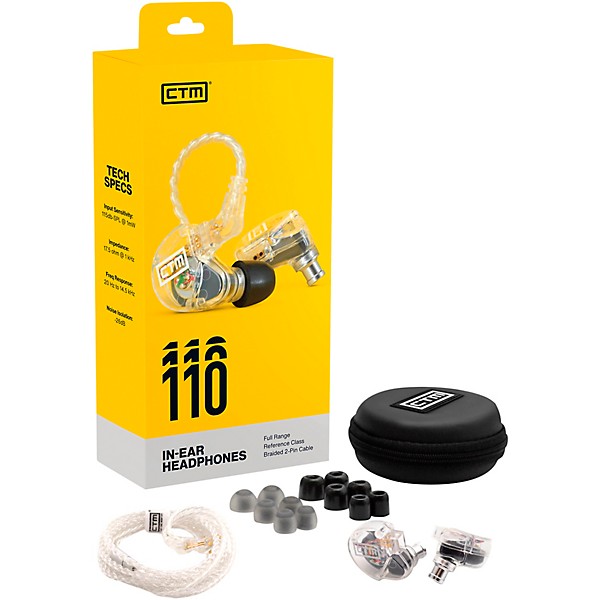 Xvive U45 Black In-Ear Wireless System with CTM 110 IEMs