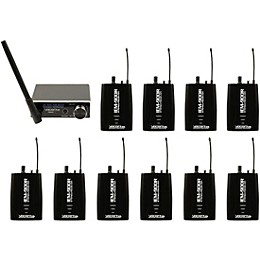 VocoPro IEM-900-10PACK Wireless Assistive Listening System - 10 Receivers and 1 Transmitter