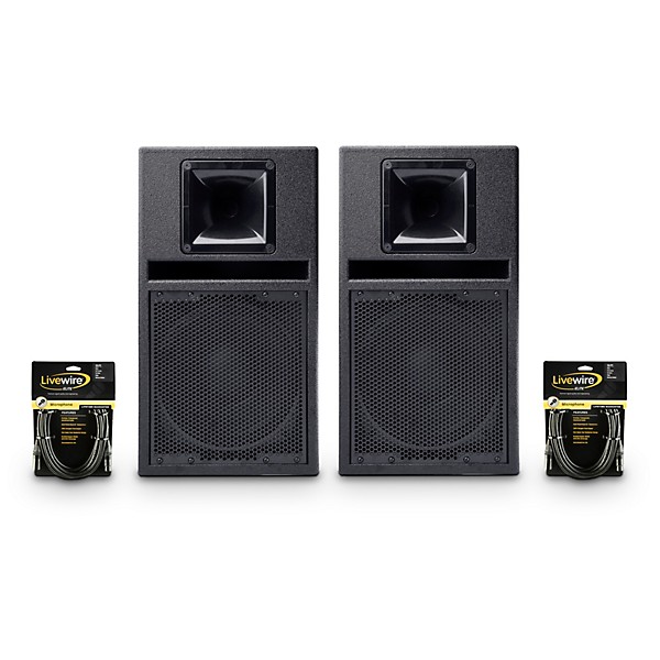 BASSBOSS SV9-MK3 9" Powered Speaker Pair With Cables
