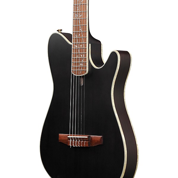Ibanez TOD10N Tim Henson Signature Nylon Acoustic-Electric Guitar w/ Gig Bag Black Flat