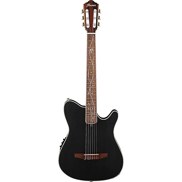 Ibanez TOD10N Tim Henson Signature Nylon Acoustic-Electric Guitar w/ Gig Bag Black Flat